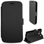 Etui stand � rabat lat�ral coloris noir pour galaxy core 4g sm - g386f