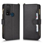 Etui pour tcl 20r 5g couverture en cuir titulaire de la carte magntique pu cuir flip portefeuille a ...