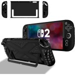 Etui tpu souple noir pour nintendo switch 2 ¿ coque silicone liquide anti - chocs et anti - rayures, ... Etui tpu souple noir pour nintendo switch 2 ¿ coque silicone liquide anti - chocs et anti - rayures, ...