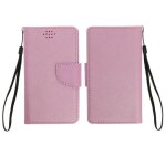 Etui universel smartphone 152 x 76 mm porte - cartes fancy style rose champagne