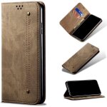 Compatible avec etui vivo iqoo neo 3, flip jeans portefeuille housse avec fente carte, magntique stand ...