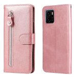 Etui pour vivo y15s 2021 housse de protection fermeture eclair cuir supports de fente pour carte - couleur ...