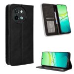 Etui pour vivo y200i 5g fermeture magn�tique cuir pu portefeuille - noir