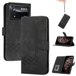 Compatible avec l'tui xiaomi mi poco x4 pro 5g couverture de carte avec pratique stand caractristique ...