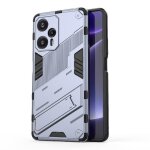 Etui pour xiaomi poco f5 5g militaire robuste couverture protectrice kickstand - gris