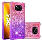 Etui pour xiaomi poco x3 / x3 pro cristal brillant bling drle paillettes liquides pare - chocs, - rose ...
