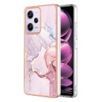 Etui pour xiaomi poco x5 pro 5g protection pare - chocs doux motif de marbre slim tpu - couleur rose