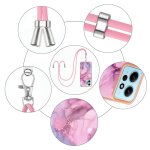 Etui pour xiaomi redmi note 12 4g pare - chocs en tpu souple marbre lanire a bandage dtachable couverture ...