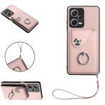 Etui pour xiaomi redmi note 12 5g housse de protection cuir sangle a main supports de fente pour carte ...