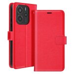 Etui pour xiaomi redmi note 14 4g portefeuille avec dragonne mayaxess rouge