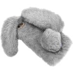 Etui pour zte blade a54 4g etui de tlphone en peluche automne et hiver oreilles mignonnes de lapin ...