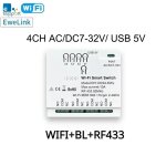 Ewelink - joli chauffe - eau intelligent, 4 canaux, r3 pro, wifi, rfbl, 85 - 265v, 4 canaux, moteur de ...