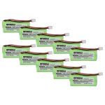 Extensilo 10x batterie compatible avec siemens gigaset a140, a140 trio, a12, a140 duo, a14, a120 tlphone ...
