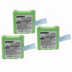 Extensilo 3x batteries compatible avec motorola tlkr t3, t4, t5, t50, t6, t60, t61, t7, t8, t80 radio ...