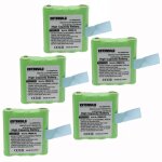 Extensilo 5x batteries compatible avec motorola talkabout t40, t80 extreme, tlkr 3, tlkr 5 radio talkie ...