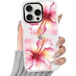 Fabur - coque pour iphone 16 pro, fleur aesthetic design motif transparente housse anti - rayures protection ...