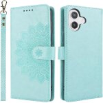 Fabur - etui coque pour iphone 16 plus, [housse en cuir] [etui a rabat avec porte carte] magntique clapet ...