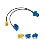 Fakra c gps d'antenne d'extension coaxial c�ble fakra c m�le vers sma m�le et fakra c femelle c�ble en ...