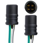 Fchhk - lot de 2 w5w t10 194 w3w support de douille ampoule caoutchouc connecteur t10 w5w wy5w adaptateur ...