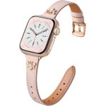 Fdjhy - bracelet cuir fin compatible avec apple watch 38mm / 40mm / 41mm, pour apple watch se / iwatch ...
