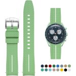 Fdjhy - bracelet en silicone pour omega x swatch moonsswatch, bracelet de remplacement 20mm a dégagement ... Fdjhy - bracelet en silicone pour omega x swatch moonsswatch, bracelet de remplacement 20mm a dégagement ...