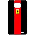 Fegtg2re coque toucher rubber ferrari noire et rouge pour samsung galaxy s ii i9100