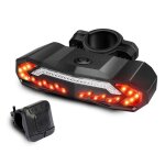 Feu arrière de vélo intelligent avec clignotant et feu stop, bicyc Feu arrière de vélo intelligent avec clignotant et feu stop, bicyc