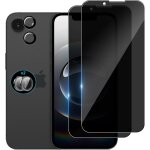 Film confidentialit pour iphone 16e ¿ 2x verre tremp cran + 2x protge objectif camra, 9h anti - ...