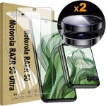 Film pour motorola razr 50 ultra & moto razr 60 ultra & razr 50 & razr 60 protection ecran [2 + 1 pices] ...