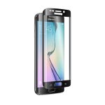Film de protection en verre tremp� full glue pour samsung galaxy s6 edge de couleur noir
