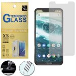Film de protection vitre verre trempe transparent pour motorola one