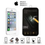Film / vitre de protection �cran ¿ iphone 5 / 5c / 5s ¿ verre tremp� ultra r�sistant (incassable & ...