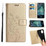 Filp etui pour nokia g21 titulaire de la carte bicelle sangle de poignet cuir pu fermeture magn�tique ...