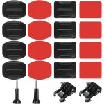 Fixation casque pour gopro 20 pices fixation support ski pour gopro casque pour gopro en colle 3m support ...