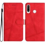 Flip etui pour huawei y6p portefeuille en cuir pu protection compl�te flip folio sangle de poignet porte ...