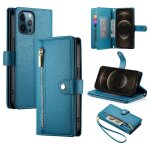 Flip etui pour iphone 12 pro max b�quille sangle de poignet fentes multifonctionnelles pour cartes compartimen ...