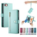 Flip etui pour iphone 7 / 8 b�quille fentes multifonctionnelles pour cartes compartiment portefeuille ...