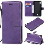 Flip etui pour lg k20 2019 avec fente pour carte etui de t�l�phone portefeuille d'affaires couleur solide ...