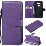 Flip etui pour lg k40s avec fente pour carte couleur solide classique etui de t�l�phone portefeuille ...