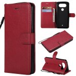 Flip etui pour lg q8 etui de t�l�phone portefeuille d'affaires avec fente pour carte couleur solide classique ...