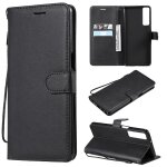 Flip etui pour lg stylo 7 4g / 5g couleur solide classique etui de t�l�phone portefeuille d'affaires ...