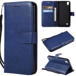 Flip etui pour lg x puissance etui de t�l�phone portefeuille d'affaires cuir de haute qualit� avec fente ...
