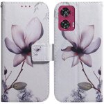 Flip etui pour motorola edge 50 fusion fentes pour cartes fermeture magn�tique cuir pu portefeuille peint ...
