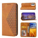 Flip etui pour motorola moto g22 sangle a main forme de rhombus utilisation quotidienne portefeuille ...