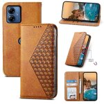 Flip etui pour motorola moto g24 / g04 utilisation quotidienne support forme de rhombus sangle a main ...