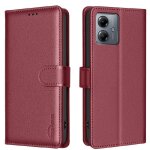 Flip etui pour motorola moto g54 porte - cartes kickstand magn�tique cuir pu blocage rfid portefeuille ...