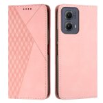 Flip etui pour motorola moto g85 insertion de carte bicelle portefeuille cuir pu - couleur rose Flip etui pour motorola moto g85 insertion de carte bicelle portefeuille cuir pu - couleur rose