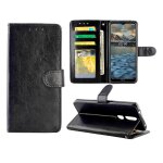 Flip etui pour nokia 2. 4 titulaire de la carte antichoc bicelle fermeture magn�tique cuir pu - noir