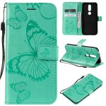 Flip etui pour nokia 4. 2 couverture antichoc avec support de fente pour carte cuir pu couverture magn�tique ...
