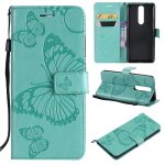 Flip etui pour nokia 5. 1 couverture antichoc couverture magn�tique flip kickband cuir pu avec support ...